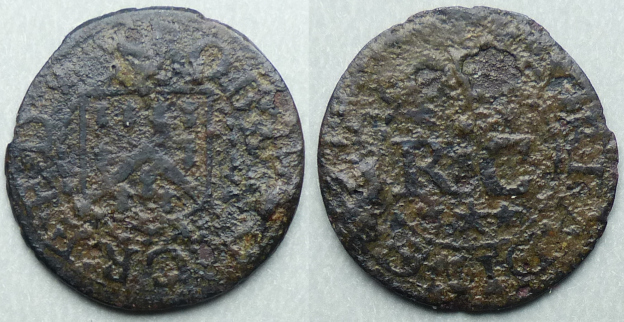Reading, Robert Creed 1658 farthing